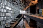 Interior View Of The Harpa Concert Hall In Reykjavik Stock Photo