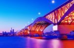 Seongsan Bridge In Korea Stock Photo