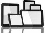 Group Of Tablet Computers Stock Photo