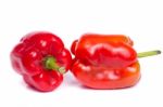 Fresh Red Bell Pepper Stock Photo