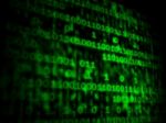 Matrix Code Copyspace Shows Digital Numbers Programming Backgrou Stock Photo