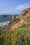 Coastal Algarve Region Near Sagres, Portugal Stock Photo