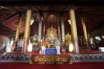 Into The Nantaram Temple Museum In Phayao, Thailand Stock Photo