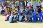 Bangkok, Thailand - Nov 2016: In The Nov 23, 2016. Youth Soccer Match, In Pieamsuwan Elementary School Stock Photo