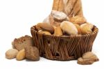 Fresh Assortment Of Baked Bread Varieties Stock Photo