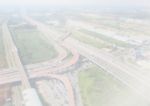 Highway View From The Top - Picture Fading Soft Light For Background Stock Photo