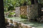 Stucco Artwork In A Park In Malaga Stock Photo