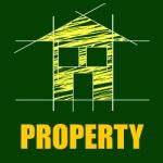 Property Plans Means Real Estate And Residential Stock Photo