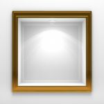 3d Decoration Shelf On White Wall Stock Photo