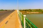 View At Blue Nile River From The Bridge In Wad Madani Stock Photo