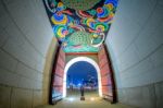 Gyeongbokgung Palace At Night In Seoul,korea Stock Photo