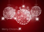 Christmas Bauble Background Stock Photo