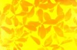 Flower  Pattern On Yellow Canvas Stock Photo