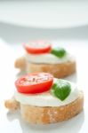 Mozzarella Appetizer Stock Photo