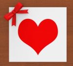 Copyspace Heart Represents Valentine Day And Love Stock Photo