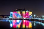 Seoul - August 3: Colorful Of Seoul Floating Island. It Is An Artificial Island Located In Han River. Photo Taken On August 3,2015 In Seoul, South Korea Stock Photo