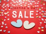 Valentines Day Sale Stock Photo