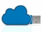 Cloud Computing Storage Shows Network Or Internet Networking Stock Photo