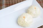 Steamed Stuff Bun Stock Photo