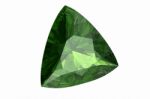 Peridot On White Background Stock Photo