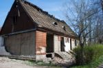 Old Broken House Stock Photo