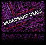 Broadband Deals Shows World Wide Web And Bargain Stock Photo