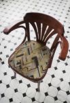 Bent Wood Dining Chair In The Restaurant Stock Photo