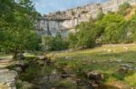 View Of The Countryside Around Malham Cove In The Yorkshire Dale Stock Photo