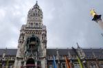 The Rathaus-glockenspiel In Munich Stock Photo