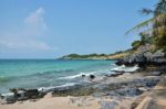 Si Chang Island, Beach And Tropical Sea With Sky Stock Photo