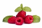 Tasty Raspberries Stock Photo