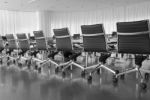 Chairs in Conference Room Stock Photo