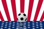 USA Football Team Stock Photo