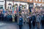 Memorial Service On Remembrance Sunday In East Grinstead Stock Photo