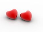 Two Hearts Stock Photo