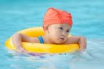 Swimming Kid Stock Photo