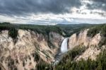 Lower Yellowstone Falls Stock Photo