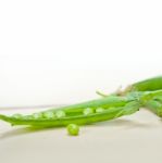 Hearthy Fresh Green Peas Stock Photo