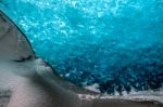 Crystal Ice Cave Near Jokulsarlon Stock Photo