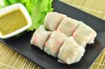 Southeast Asian Summer Roll Stock Photo