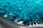 Crystal Ice Cave Near Jokulsarlon Stock Photo