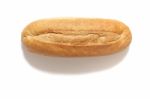 Traditional Baguette On White Background Stock Photo