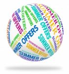 Summer Offers Representing Save Retail And Text Stock Photo