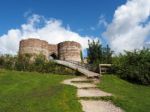 Ancient Ruins At Beeston Castle Stock Photo