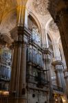 Malaga, Andalucia/spain - July 5 : Interior View Of The Cathedra Stock Photo