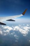 Aircraft Wing Stock Photo