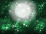 Glow Bubbles Represents Light Burst And Abstract Stock Photo