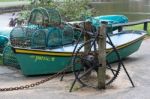 By The Slipway At Bude Harbour Stock Photo