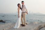 Pre Wedding Outdoor Romantic Stock Photo