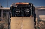 Old Rustic Fuel Pump In The Countryside Stock Photo